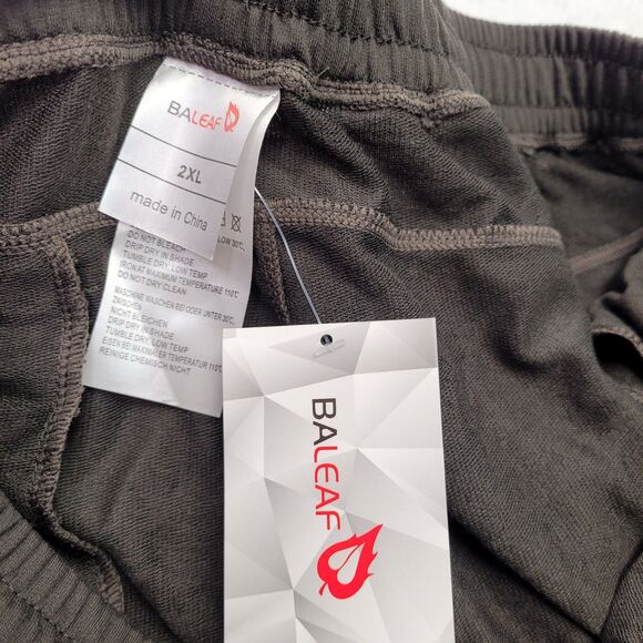 BALEAF Men's Tapered Athletic Runing Pants Sports Louge Dark Green Size XX-Large - Picture 6 of 10